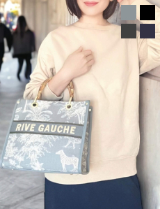 RIVE GAUCHE バンブーハンドバッグ【6230】◆送料無料